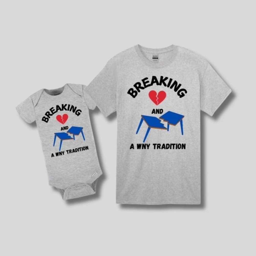 Breaking Hearts & Tables Buffalo Shirt – Baby Kids Game Day Tee